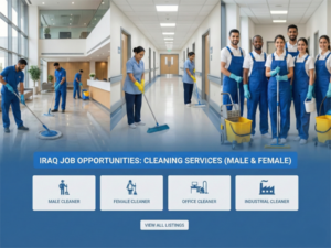 Iraq job circular 2026 cleaner