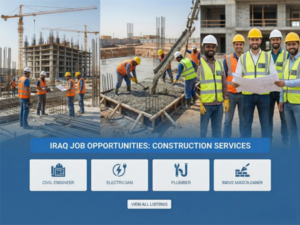 Iraq job circular 2026 construction