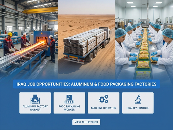 Iraq job circular 2026 factory