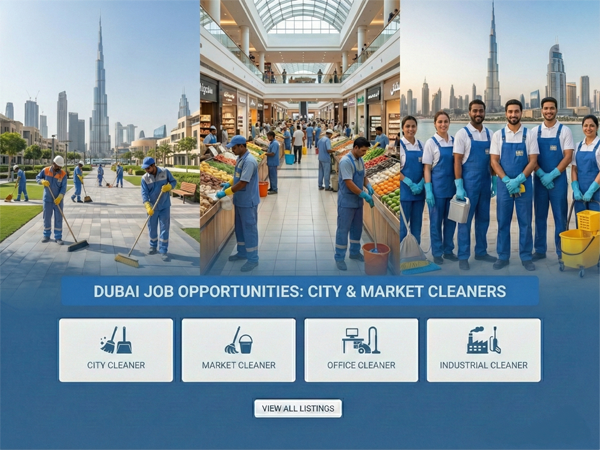 dubai job circular 2026 cleaner