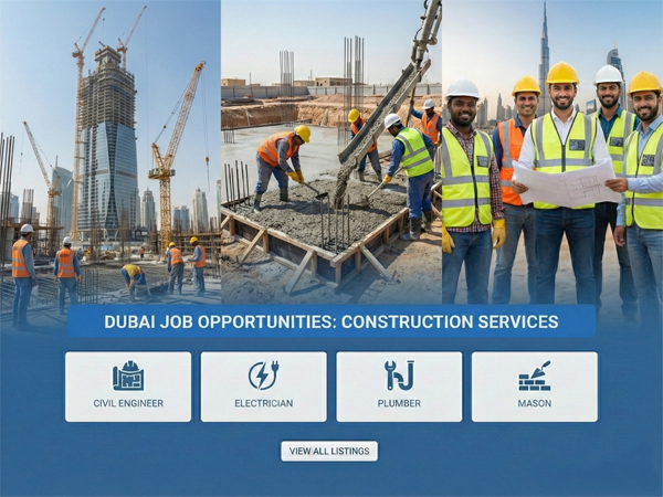 dubai job circular 2026 construction
